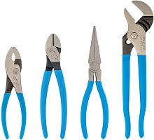 CHANNELLOCK HD-1 Ultimate 4-Piece Pliers Set | Made in USA | Forged High Carbon Steel 